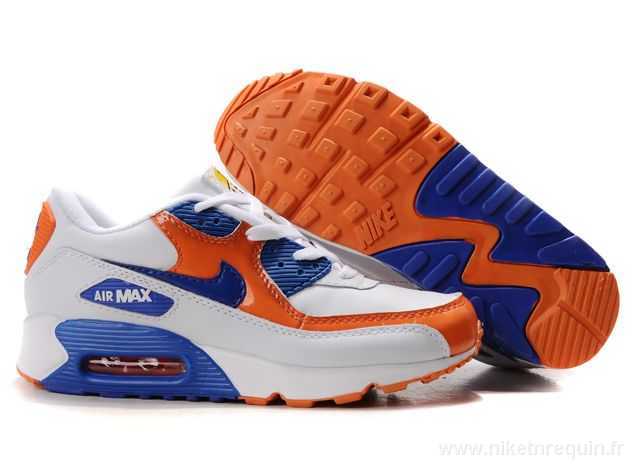 Remise Air Max 90 Chaussures Blanches Et Les Orangs